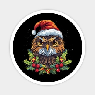 Owl Christmas Magnet